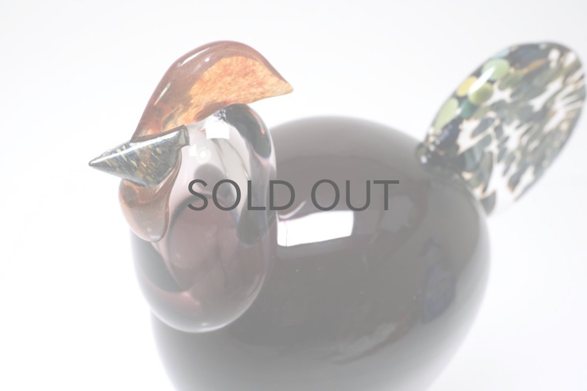 画像10: 北欧アートガラス/ビンテージガラス/Oiva Toikka/オイバ・トイッカ/iittala/イッタラ/Birds/バード/Kukko/Rooster/ルースター/1998年 (10)
