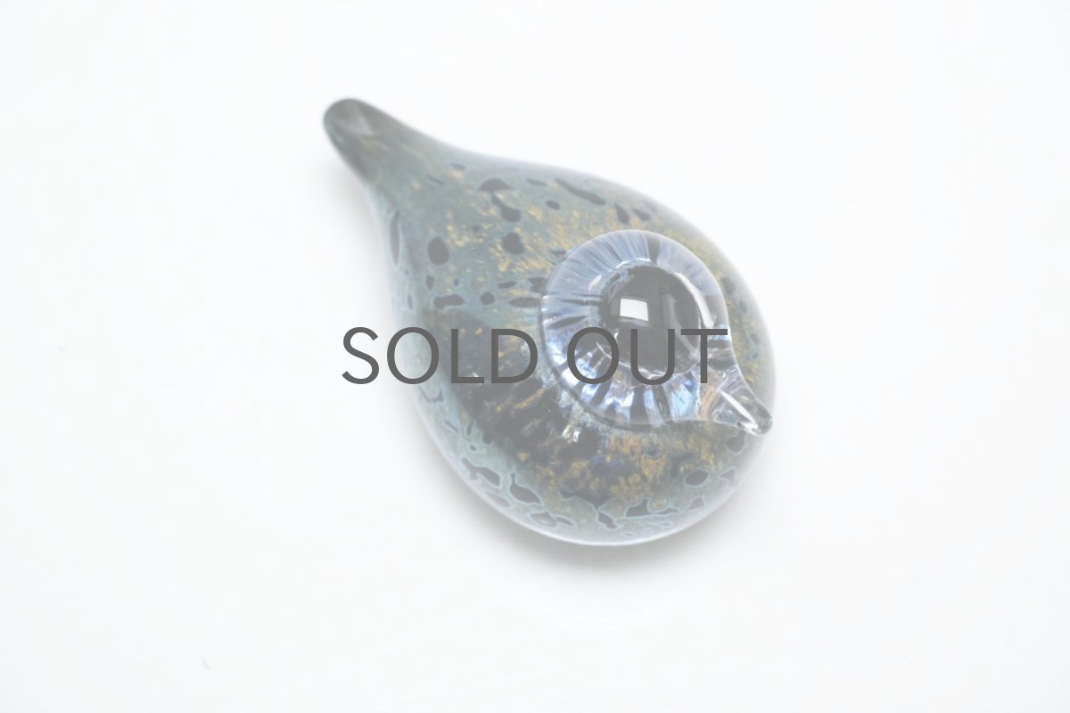 画像6: 北欧アートガラス/iittala/イッタラバード/Oiva Toikka/オイバトイッカ/Small GoldCrest/2004/スモールゴールドクレスト/キャメル&ブラック ラスター斑点/No.1 (6)