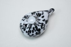 画像5: 北欧アートガラス/iittala/イッタラバード/Oiva Toikka/オイバトイッカ/Small GoldCrest/2004/スモールゴールドクレスト/ホワイト&ブラックラ斑点/No.3 (5)