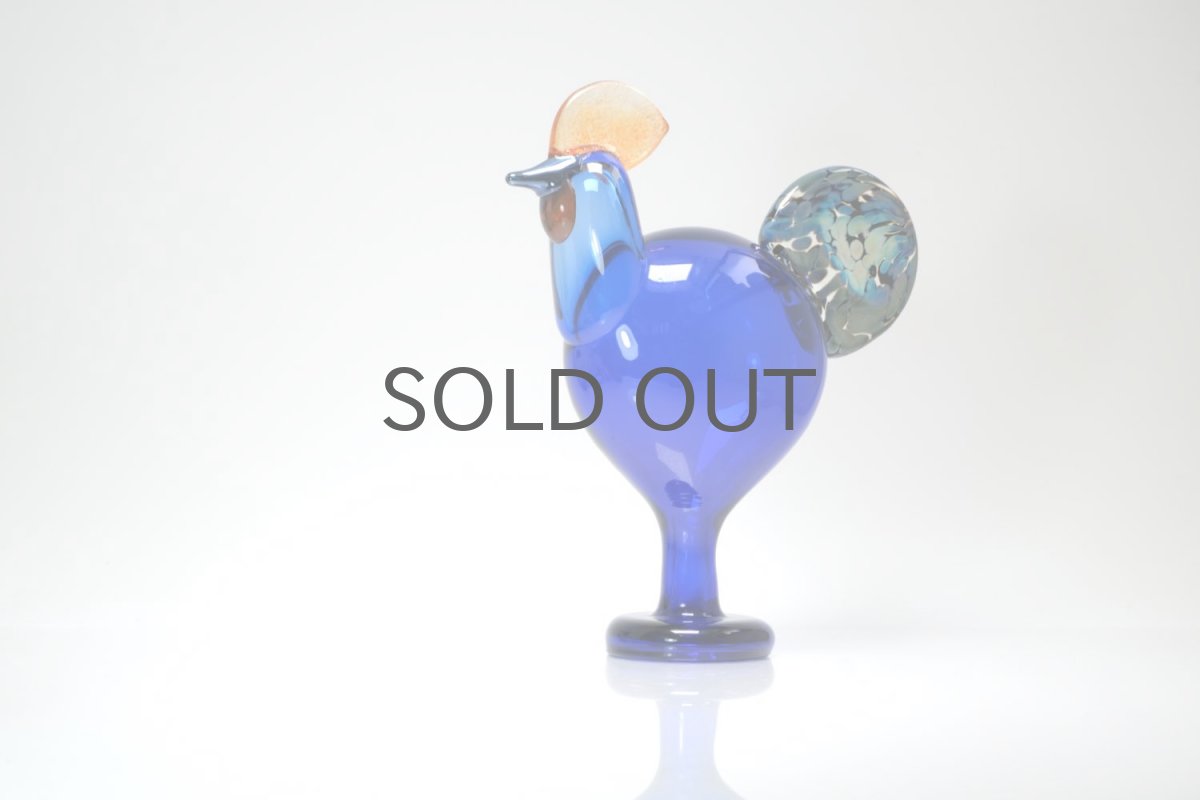 画像2: 北欧アートガラス/ビンテージガラス/Oiva Toikka/オイバ・トイッカ/iittala/イッタラ/Birds/バード/Juhlkukko/Rooster/ユフラクッコ/ルースター (2)