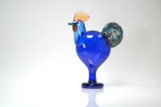 画像2: 北欧アートガラス/ビンテージガラス/Oiva Toikka/オイバ・トイッカ/iittala/イッタラ/Birds/バード/Juhlkukko/Rooster/ユフラクッコ/ルースター (2)