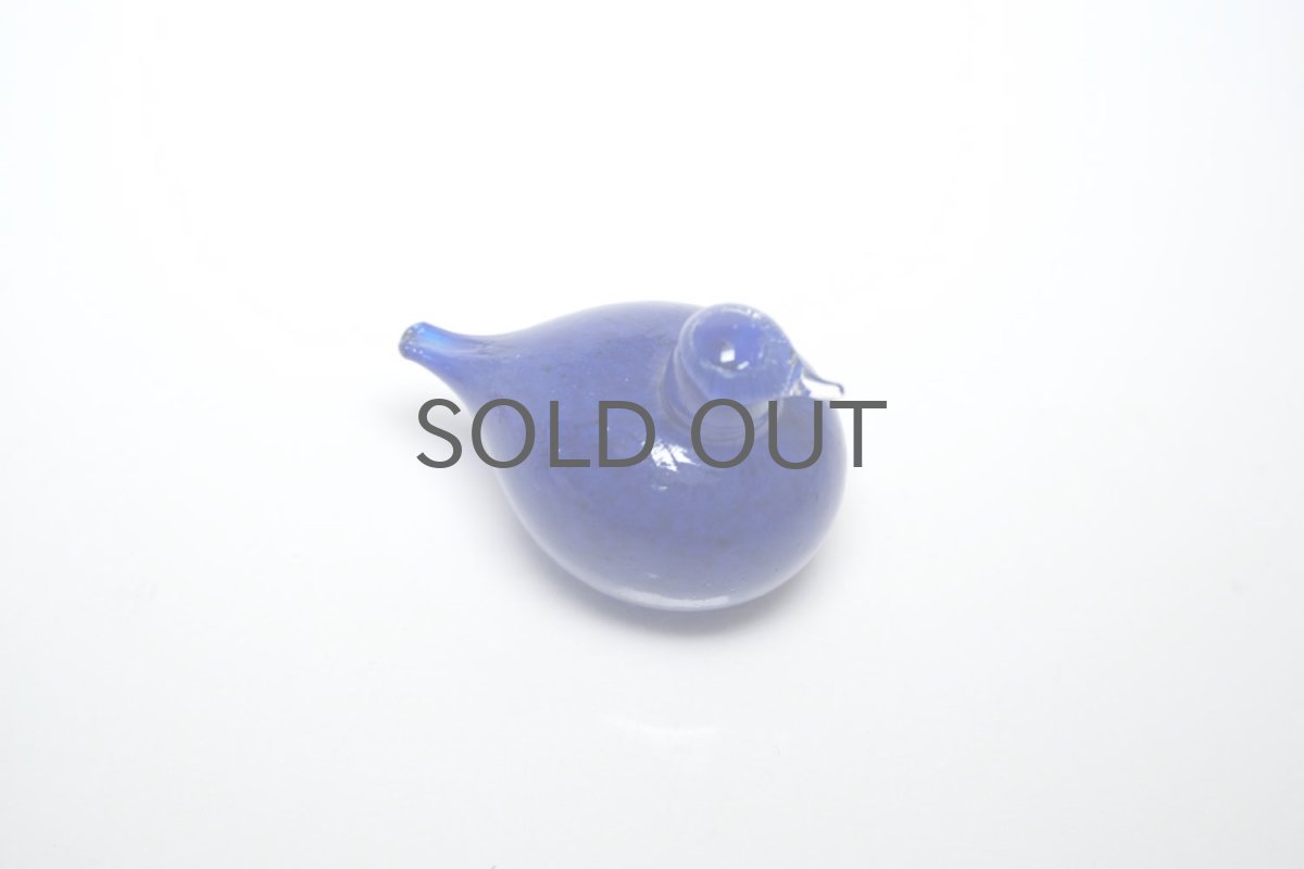 画像6: 北欧アートガラス/iittala/イッタラバード/Oiva Toikka/オイバトイッカ/Golden-Crested Kinglet/ブルー (6)