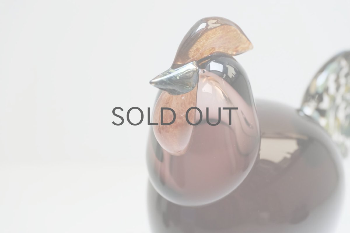 画像3: 北欧アートガラス/ビンテージガラス/Oiva Toikka/オイバ・トイッカ/Nuutajarvi/ヌータヤルヴィ/iittala/イッタラ/Birds/バード/Kukko/Rooster/ルースター/1998年 (3)