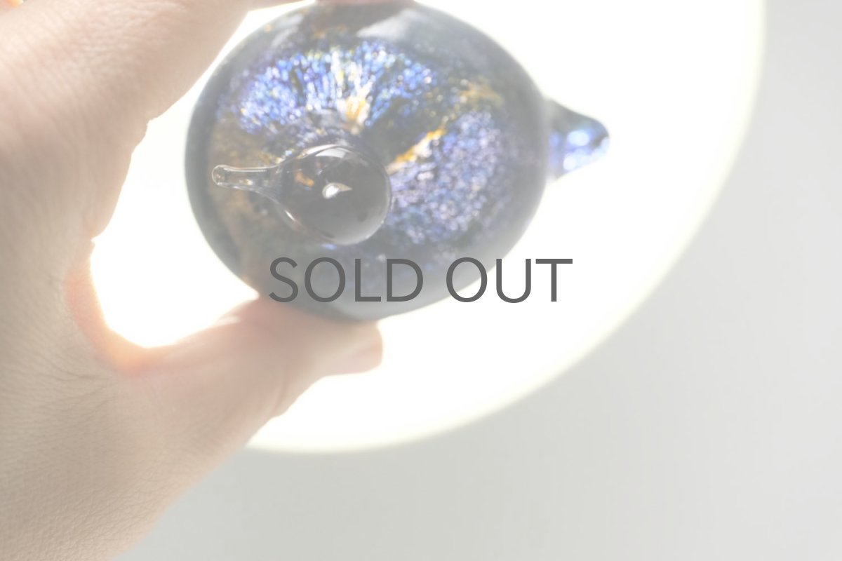 画像5: 北欧アートガラス/iittala/イッタラバード/Oiva Toikka/オイバトイッカ/Golden-Crested Kinglet/ヒッピアイネン/ダークブルー＆翡翠 (5)