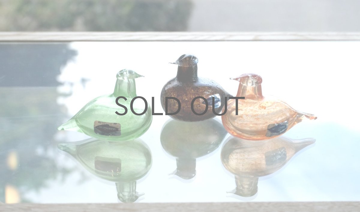 画像6: 北欧アートガラス/iittala/イッタラバード/Oiva Toikka/オイバトイッカ/Hippiainen/ヒッピアイネン/Golden-Crested Kinglet/オレンジ (6)