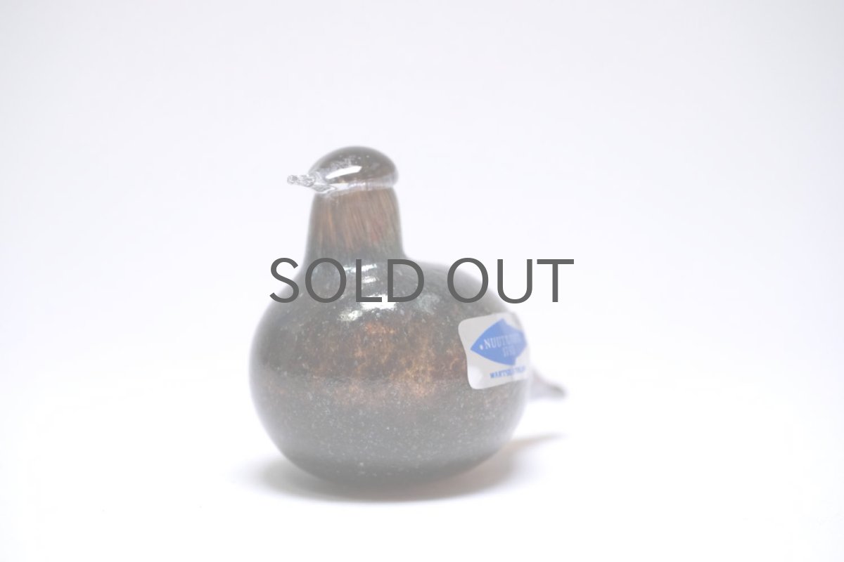 画像4: 北欧アートガラス/iittala/イッタラバード/Oiva Toikka/オイバトイッカ/Hippiainen/ヒッピアイネン/Golden-Crested Kinglet/ダークボディ/No.2 (4)