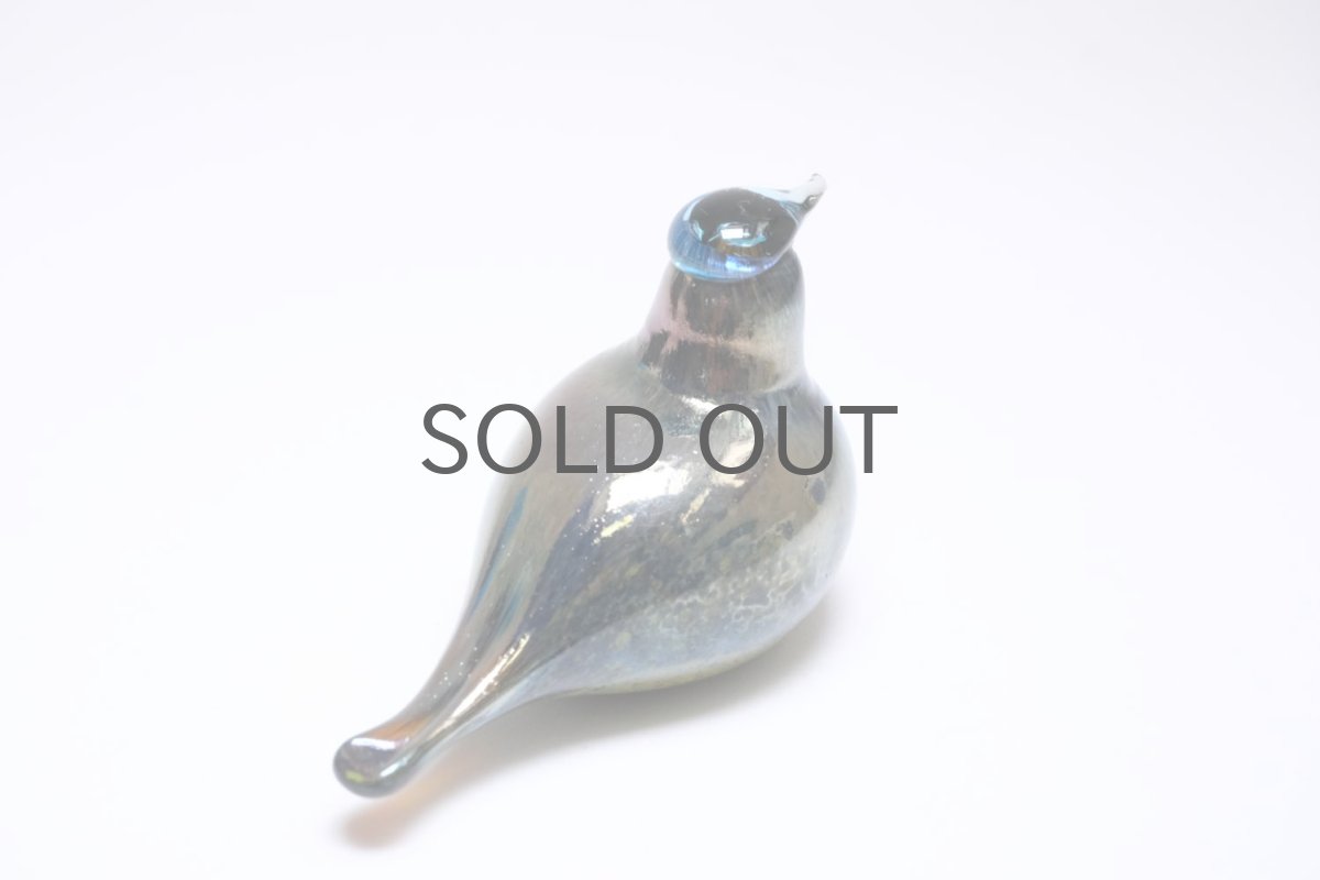画像5: 北欧アートガラス/iittala/イッタラバード/Oiva Toikka/オイバトイッカ/Hippiainen/ヒッピアイネンより大きい/ゴールドラスター (5)
