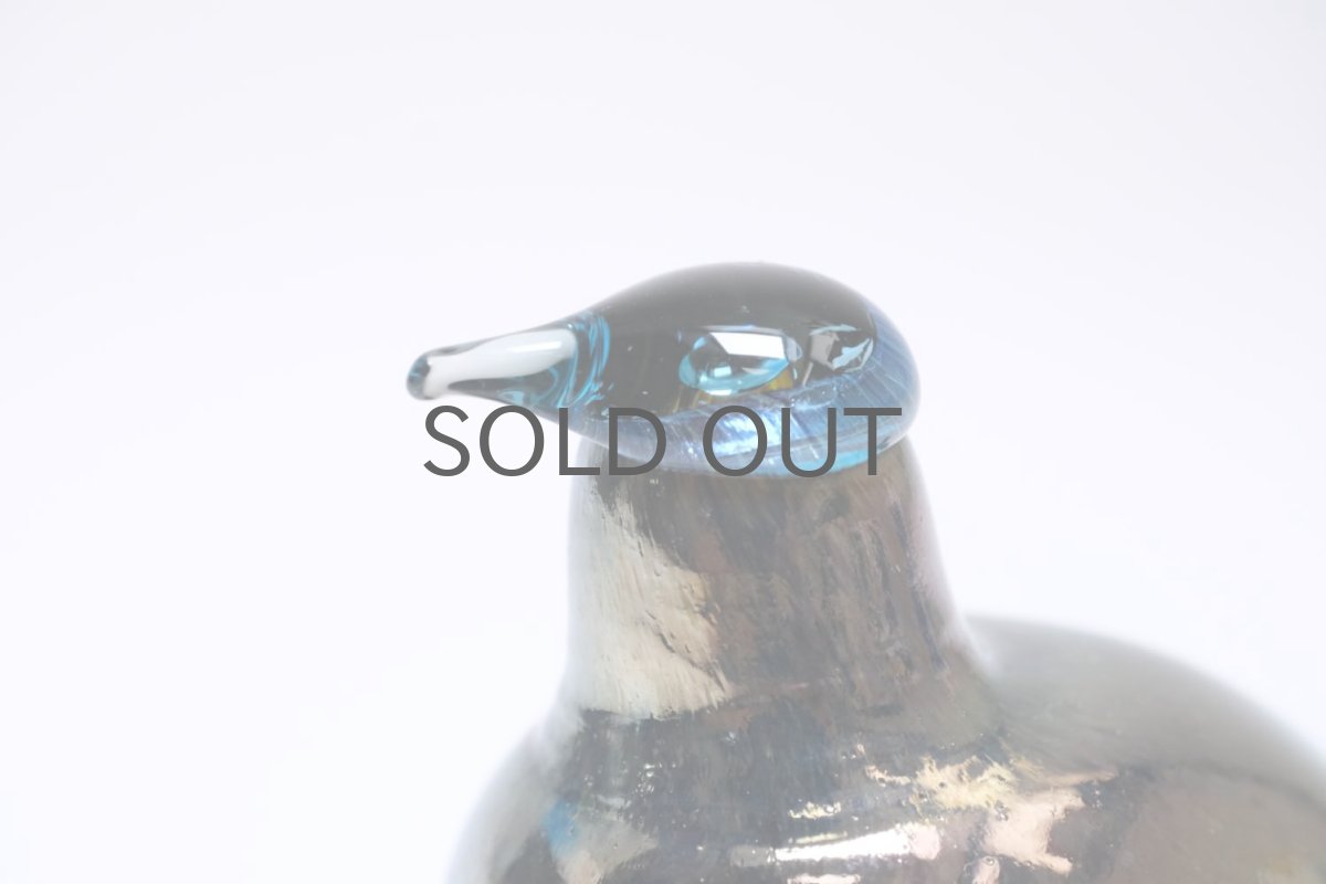 画像2: 北欧アートガラス/iittala/イッタラバード/Oiva Toikka/オイバトイッカ/Hippiainen/ヒッピアイネンより大きい/ゴールドラスター (2)