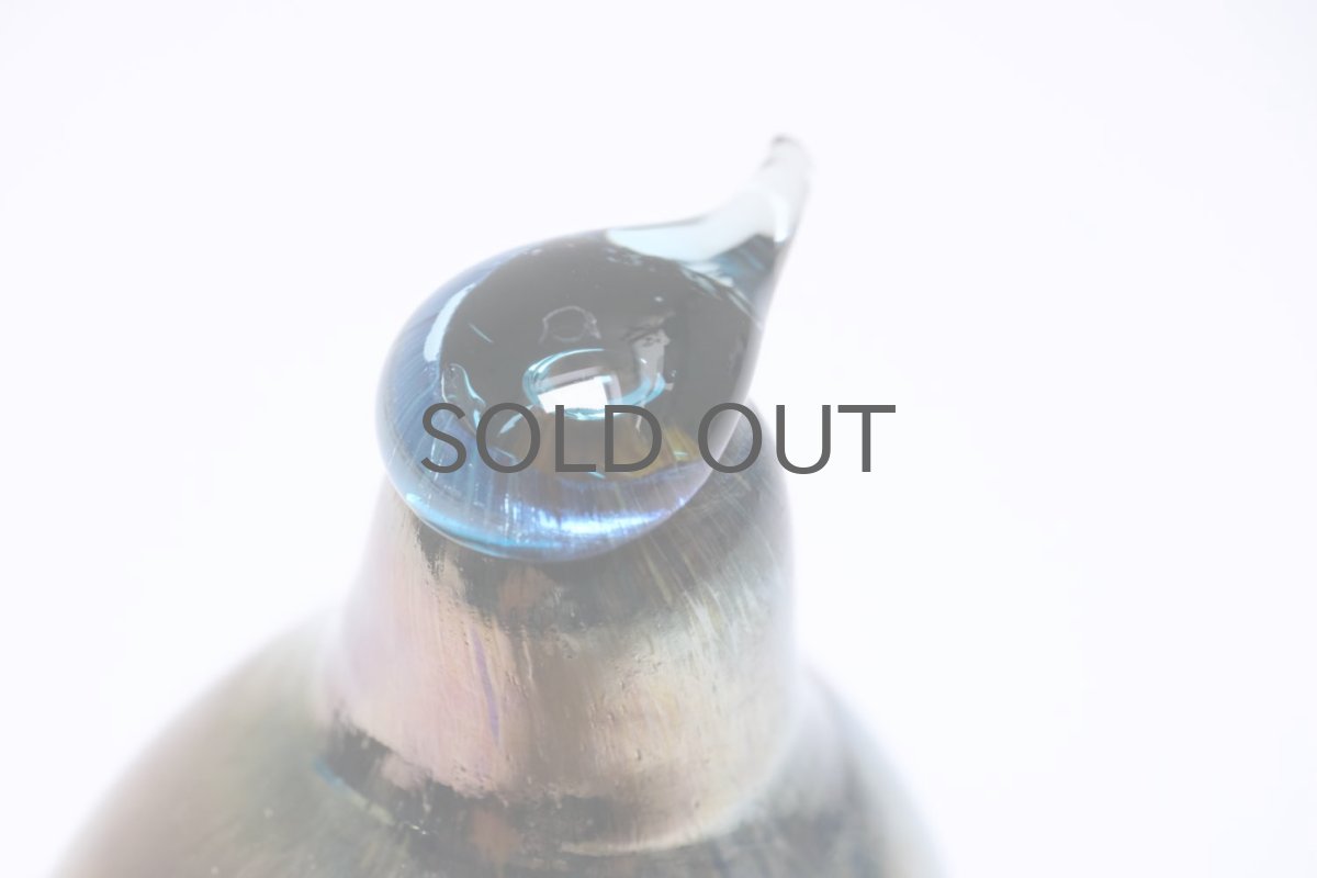 画像4: 北欧アートガラス/iittala/イッタラバード/Oiva Toikka/オイバトイッカ/Hippiainen/ヒッピアイネンより大きい/ゴールドラスター (4)