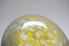 画像8: 北欧アートガラス/ビンテージガラス/Oiva Toikka/オイバ・トイッカ/Nuutajarvi/ヌータヤルヴィ/Taviokuurna/Pine Grossbeak /イエロー/2006年 (8)
