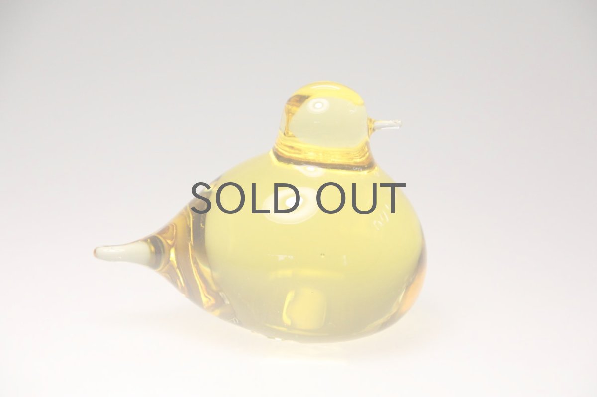 画像2: 北欧アートガラス/ビンテージガラス/Oiva Toikka/オイバ・トイッカ/iittala/イッタラ/Birds/バード/Pulmu/1990/イエロー (2)