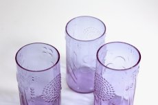 画像2: 北欧ビンテージガラス/オイバトイッカ/ヌータヤルヴィ/フローラ/グラス/タンブラー/高さ12cm/アメジスト (2)