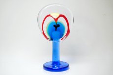 画像1: 【K様専用】北欧アートガラス/ビンテージガラス/アートピース/Oiva Toikka/オイバトイッカ/Lollipop/ロリポップ/2004/200個限定/ブルー (1)