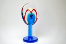 画像3: 【K様専用】北欧アートガラス/ビンテージガラス/アートピース/Oiva Toikka/オイバトイッカ/Lollipop/ロリポップ/2004/200個限定/ブルー (3)
