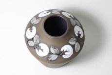 画像3: スウェーデン/Deco/フラワーベース/花瓶/ブラウン＆ホワイト花 (3)