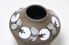 画像4: スウェーデン/Deco/フラワーベース/花瓶/ブラウン＆ホワイト花 (4)