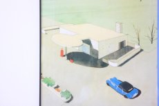 画像4: Arne Jacobsenアルネ・ヤコブセ　ポスターフレーム付き No２青 (4)
