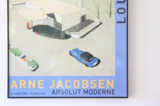 画像2: Arne Jacobsenアルネ・ヤコブセ　ポスターフレーム付き No２青 (2)