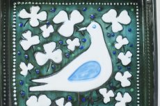 画像2: Rorstrand/ロールストランド/Sylvia Leuchovius/シルヴィア・レウショヴィウス//陶板/絵皿/鳥 (2)
