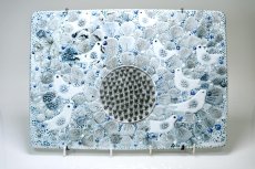 画像1: Rorstrand/ロールストランド/Sylvia Leuchovius /シルヴィア・レイショブス/陶板/ユニークピース/小鳥たち (1)