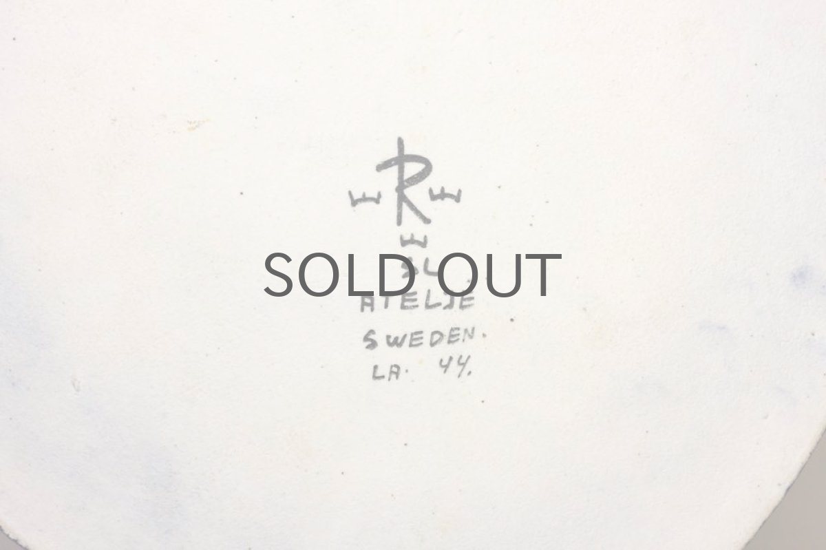 画像6: Rorstrand/ロールストランド/Sylvia Leuchovius /白い小鳥/陶板 (6)