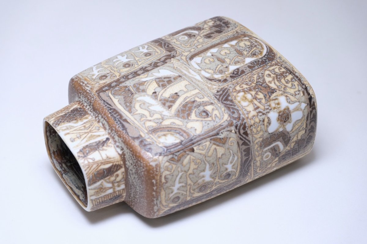 画像8: 北欧ビンテージ/ロイヤルコペンハーゲン/Royal Copenhagen/Baca/バッカ/ニルス トーソン/フラワーベース/ベージュ系 (8)