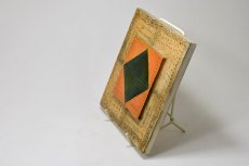 画像4: 北欧ビンテージ/北欧アート/Rut Bryk/ルート・ブリュック/陶板/アートオブジェクト/オレンジ＆グリーン/No.2/委託品 (4)
