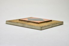 画像6: 北欧ビンテージ/北欧アート/Rut Bryk/ルート・ブリュック/陶板/アートオブジェクト/オレンジ＆グリーン/No.2/委託品 (6)