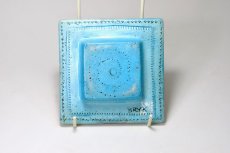 画像9: 北欧ビンテージ/北欧アート/Rut Bryk/ルート・ブリュック/Ashtray/アートオブジェクト/11cm/ホワイト＆ブルー系/委託品 (9)