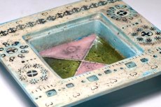 画像5: 北欧ビンテージ/北欧アート/Rut Bryk/ルート・ブリュック/Ashtray/アートオブジェクト/11cm/ホワイト＆ブルー系/委託品 (5)