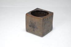 画像3: 北欧ビンテージ/北欧アート/Rut Bryk/ルート・ブリュック/アートオブジェクト/キューブ/ブラウン (3)