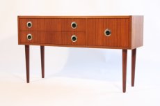 画像1: Danish Teak Chest　チークチェスト　2段丸取っ手 (1)