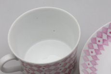 画像3: Upsala Ekeby 　ウプサラ　エクビィ　Karlskrona窯 コーヒーカップ＆ソーサー ダイヤ柄 (3)