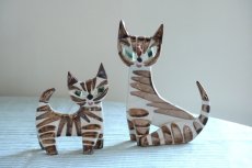 画像8: 【S様専用カート】Upsala Ekeby/ウプサラ　エクビー/Dorothy Clough/ドロシークラフ/Gefle/ゲフレ/ネコ/トールサイズ (8)