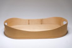 画像2: 北欧ビンテージ雑貨/白樺トレイ/スウェーデン/W34cm (2)